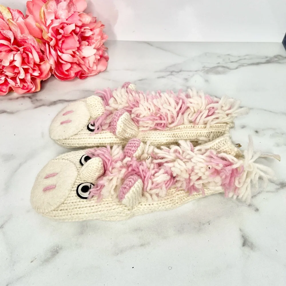 ❗️NWT❗️FLEECE LINED KNIT UNICORN MITTENS WOMEN OR KIDS